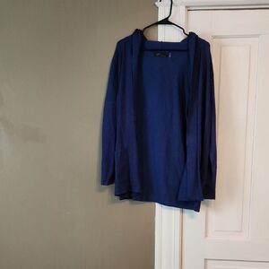 Blue Open Front Cardigan